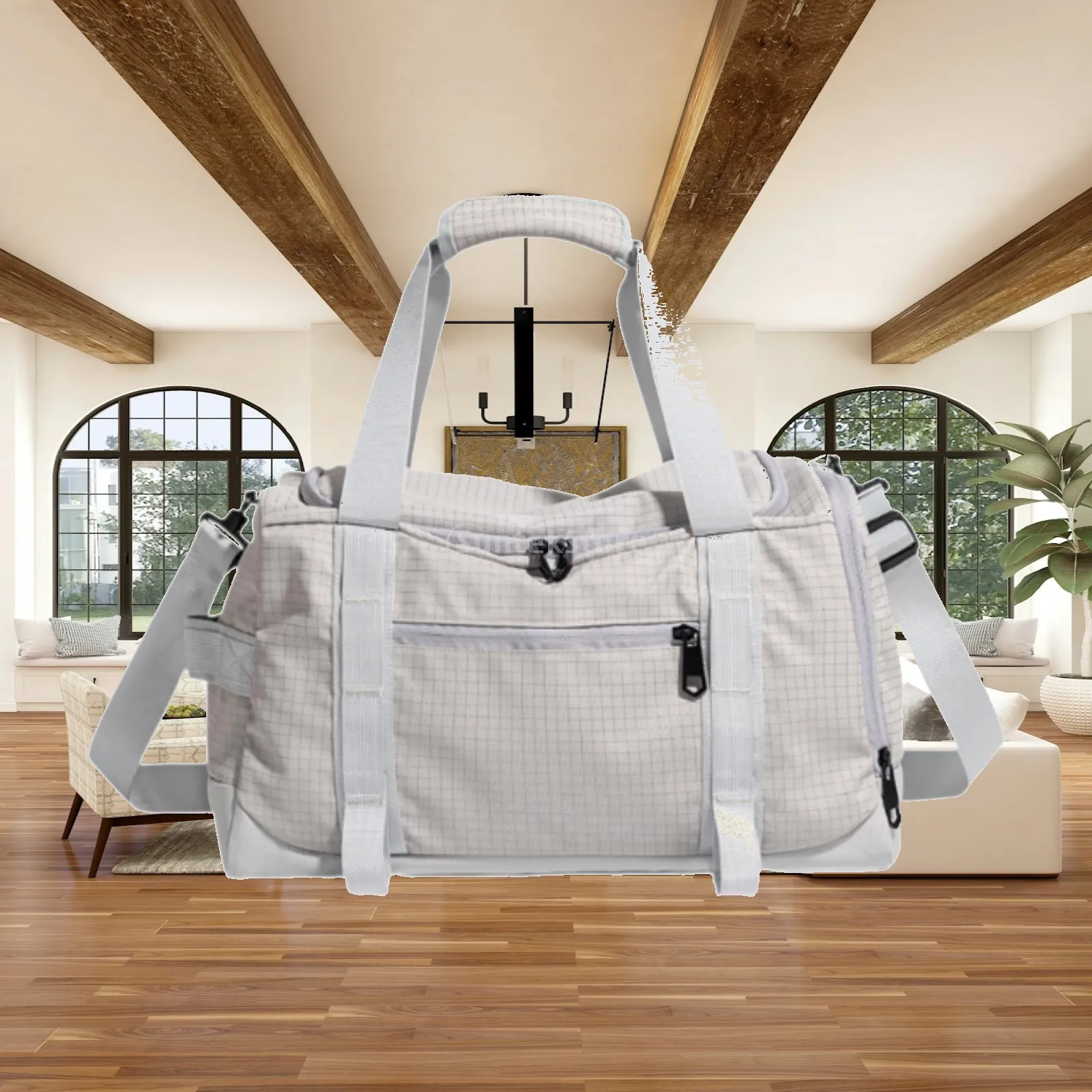 Gym Bag Waterproof Yoga Backpack Sports Duffel with Shoe Compartment for Unisex Adults Short Term Trips and Fitness