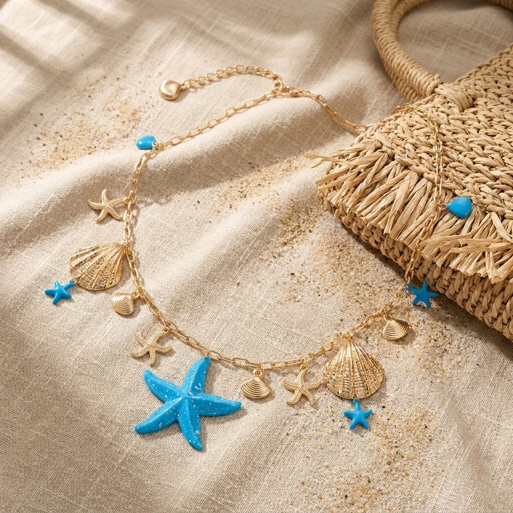 Women's Boho Beach Belly Chain, Casual Versatile Style