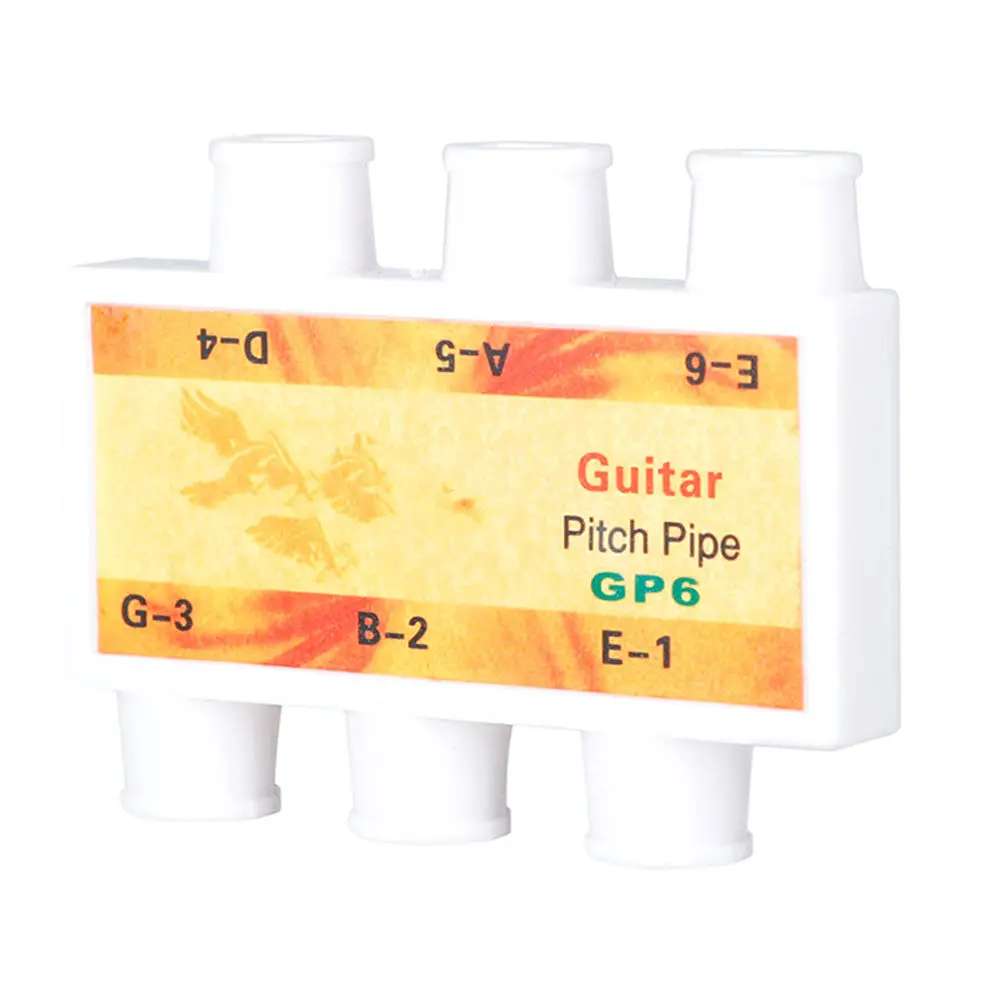 Exquisite 6-Hole Portable Guitar Tuner Premium Plastic Material Professional Grade Tuning Tool for Acoustic Folk Guitar