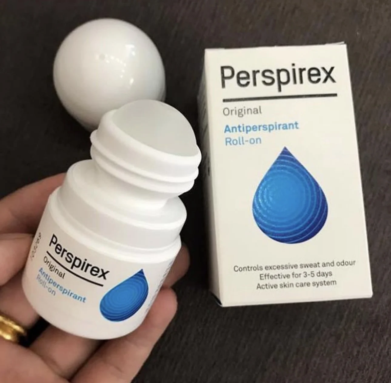 

Perspirex Original Extra-effective Antiperspirant Roll-On Controls Excessive Sweat Odour Effective For 3-5 Days Active Skin Care