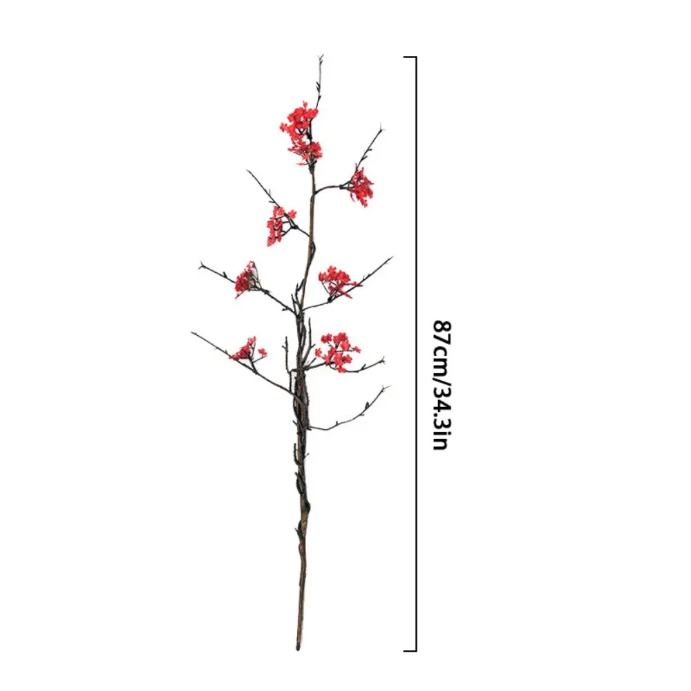 فروع أزهار الكرز الاصطناعية ذات اللمس الحقيقي، محاكاة أنيقة واقعية، فروع ساكورا المصنوعة يدويًا من البلاستيك المزيف #6