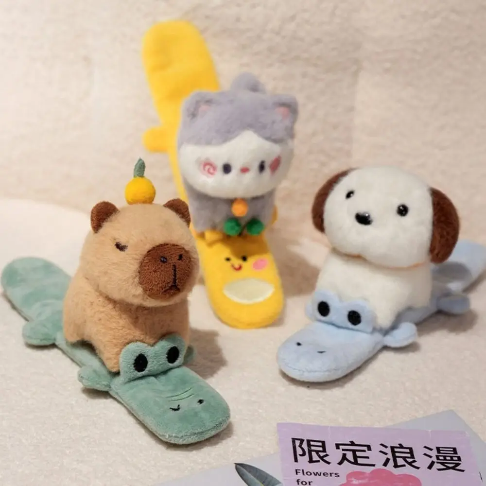 

Handheld Wrist Cat Slap Bracelet Series Simulation Wrist Style Slap Bracelet Soft 25cm Capybara Wrist Band Christmas