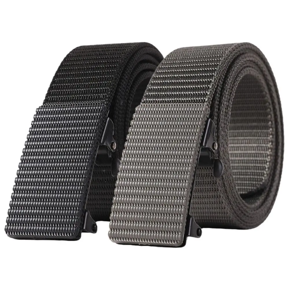 Cinturón trenzado de negocios a la moda, cinturón vaquero duradero con hebilla automática de Metal informal de marca de lujo para mujer y hombre