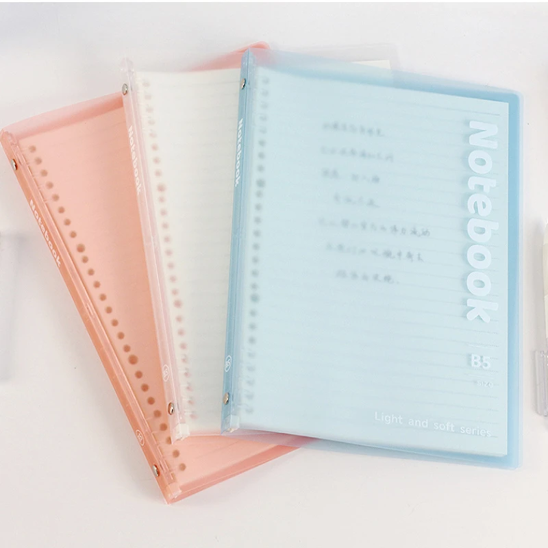 fichario caderno folha solta 30 folhas linha com presentes kawaii coreano papelaria material escolar almofadas de notas estudantes escrita a5 b5 01