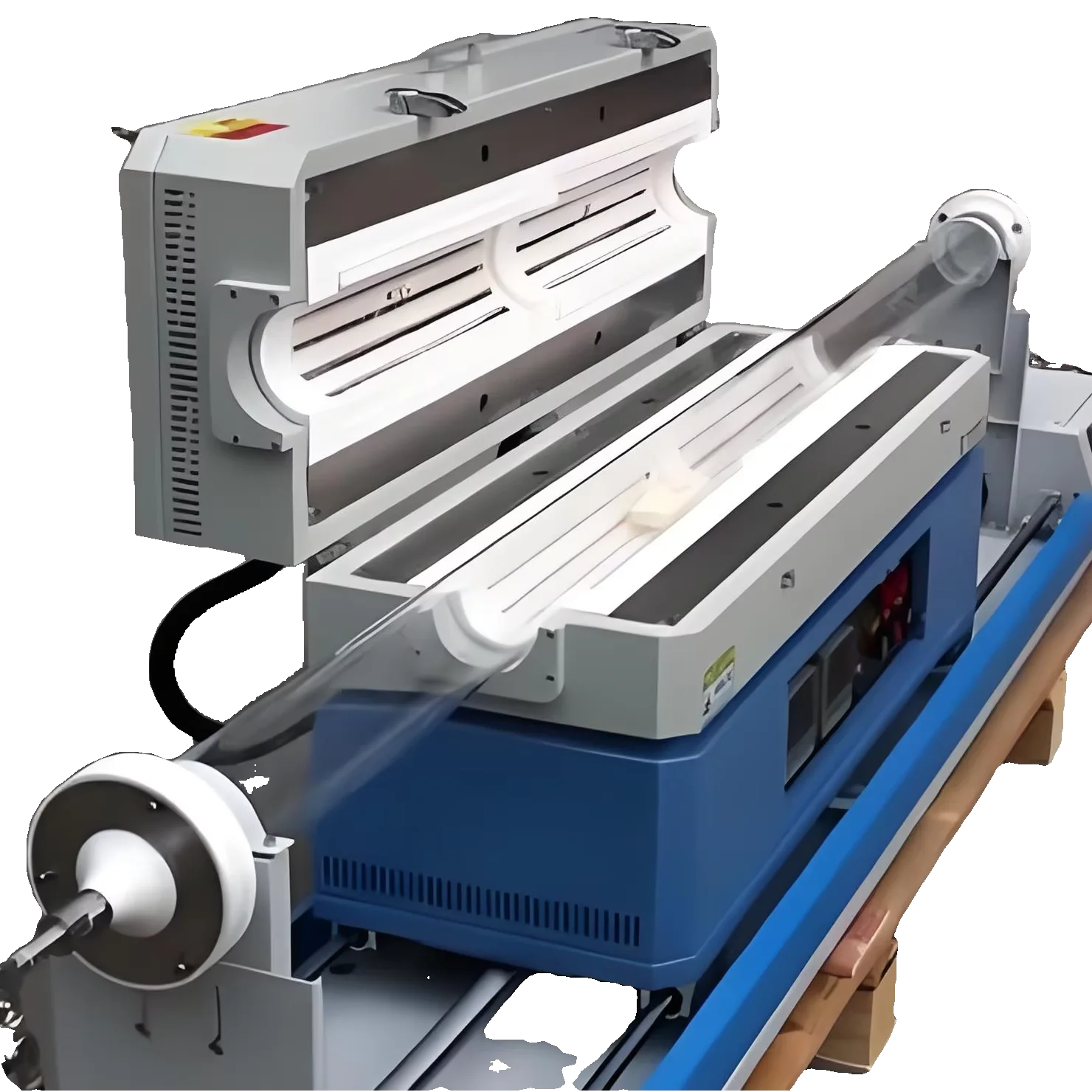 Single Zone CVD Sliding Tube Furnace Double Temperature Zone Vacuum Rotary Annealing Tube Furnace