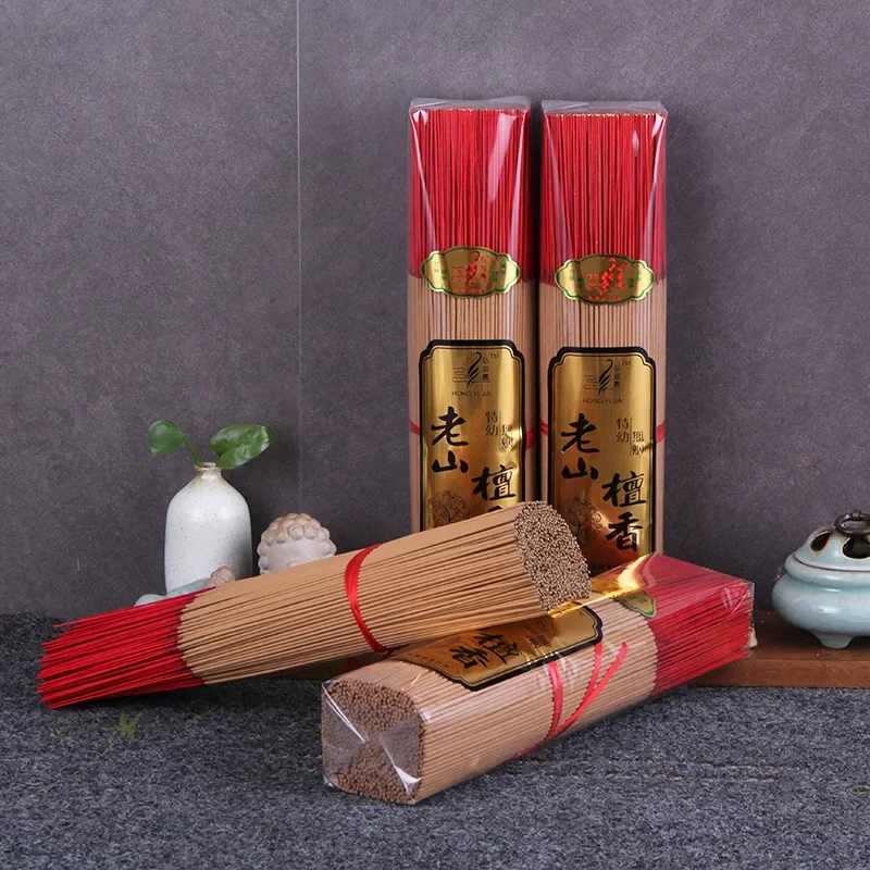 Y Premium Indian Sandalwood Incense Sticks - Smokeless Bamboo Core for Buddhist, Home Temple Spiritual Fragrance Bulk Packaging