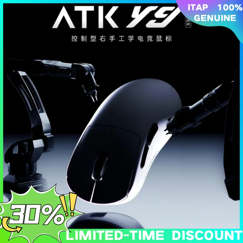 

ATK Dragonfly Y9 Wireless Mouse 3-mose Ergonomics Dual 8K Long Battery Life Gaming Mouse Customized E-sports PC Accessory Gifts