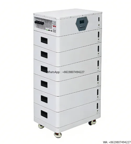 51.2V 6.2kWh Stackable LiFePO4 Battery with 120A MPPT Hybrid Grid Inverter CAN Communication Home Energy Storage System