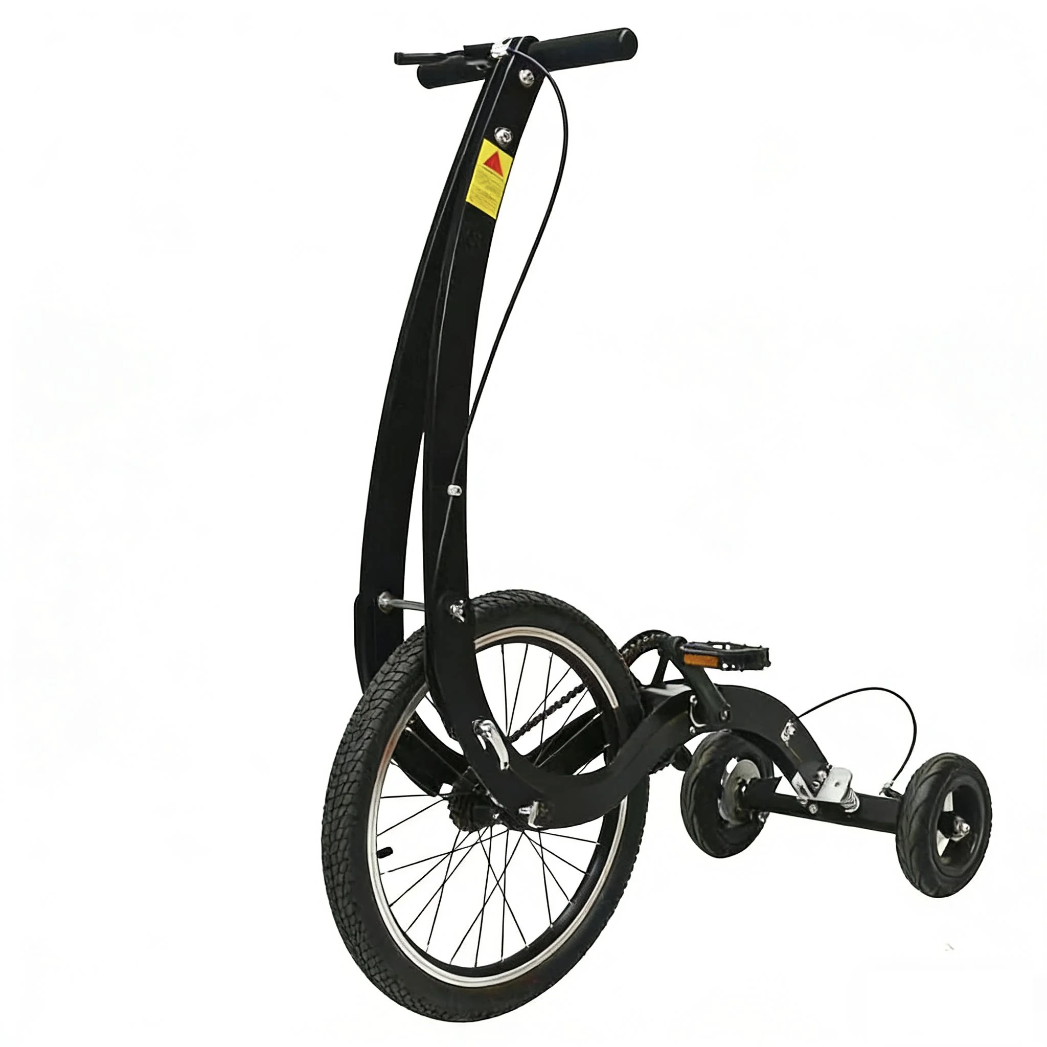 Adult Fitness Equipment Running Sport Halfbike Pedal Three Wheel Stand Up Exercise Half Bike