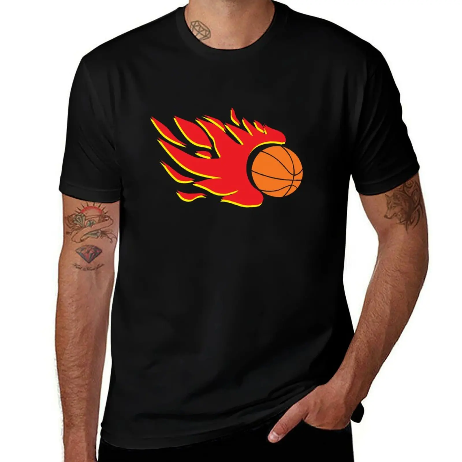 

Basket ball T-Shirt man t shirt cotton funny t shirts man T-Shirt