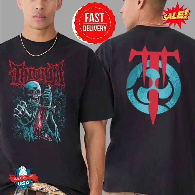 Trivium Skeleton Emblem T Shirt 20 Years Of Anniversary Ascendancy Two Sides Print