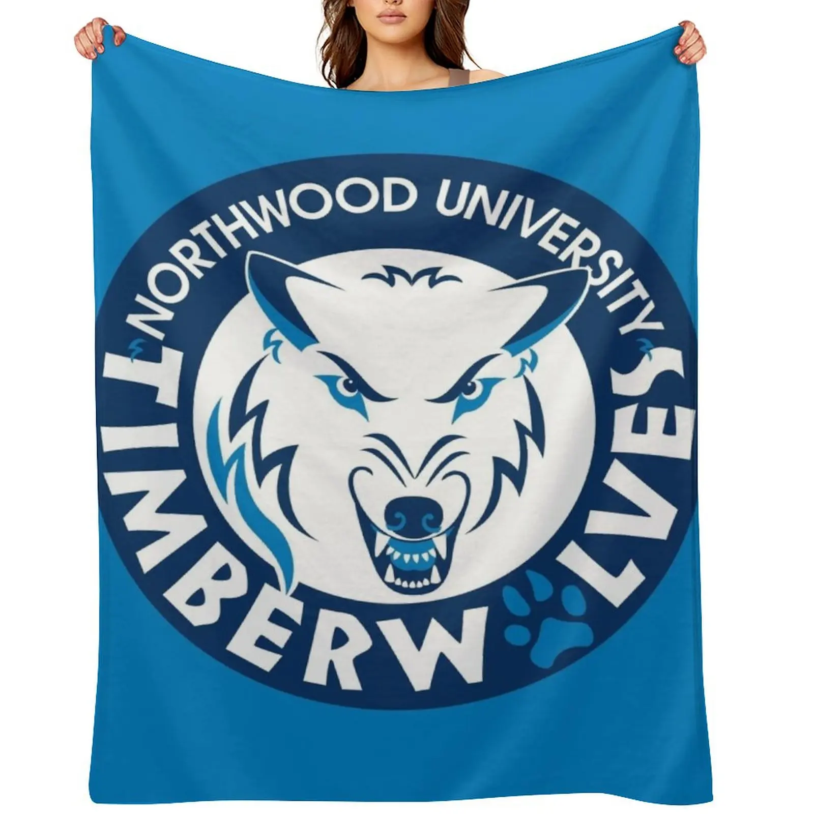 

Northwood Timberwolves Throw Blanket For Sofa Thin Soft Plush Plaid funny gift cosplay anime Blankets