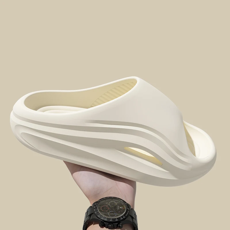 Sommerliche Dicksohlen-Pantoffeln für Männer und Frauen, EVA Weichsohlen-Hausschuhe, leichte Strandschuhe, Herren-Slipper, Flip-Flops – Detail 7