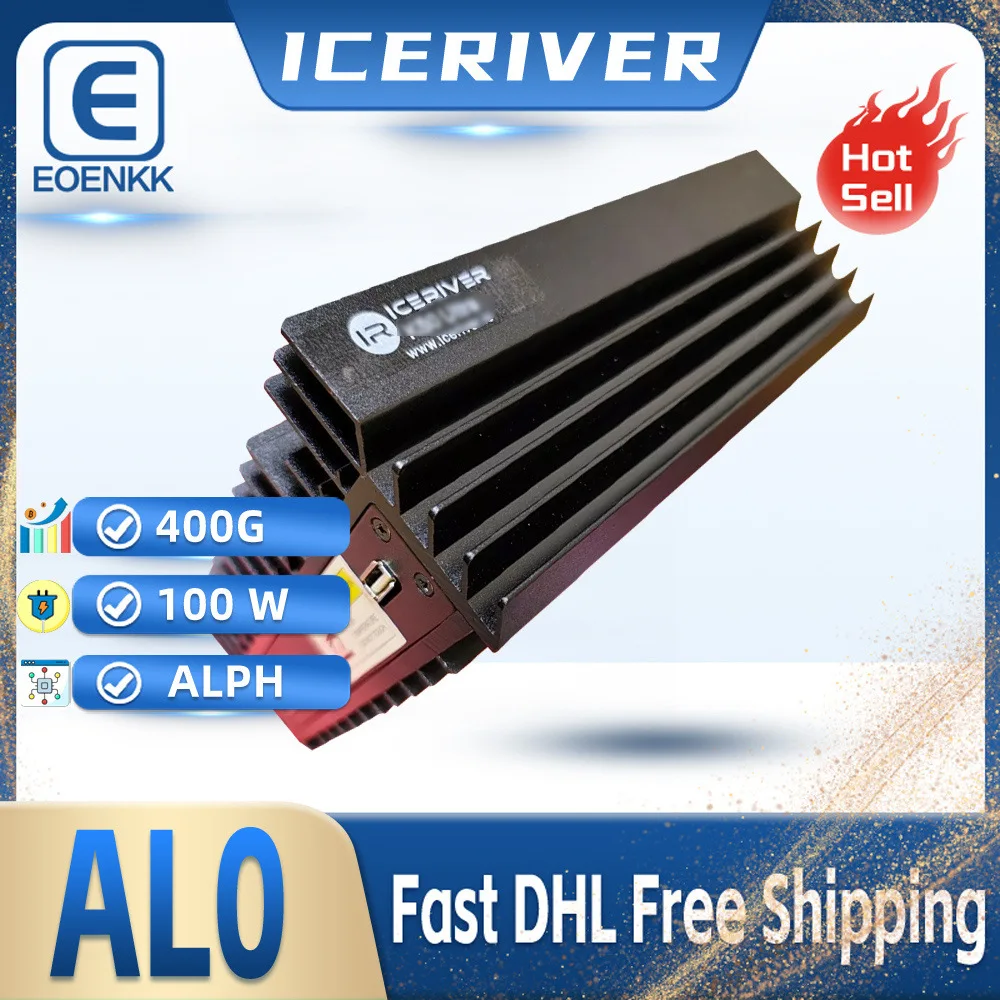 IceRiver ALPH AL0 400GH/S 100W Alephium Miner ALPH Mining Batch December 15th to 30th DHL Free shipping ALO