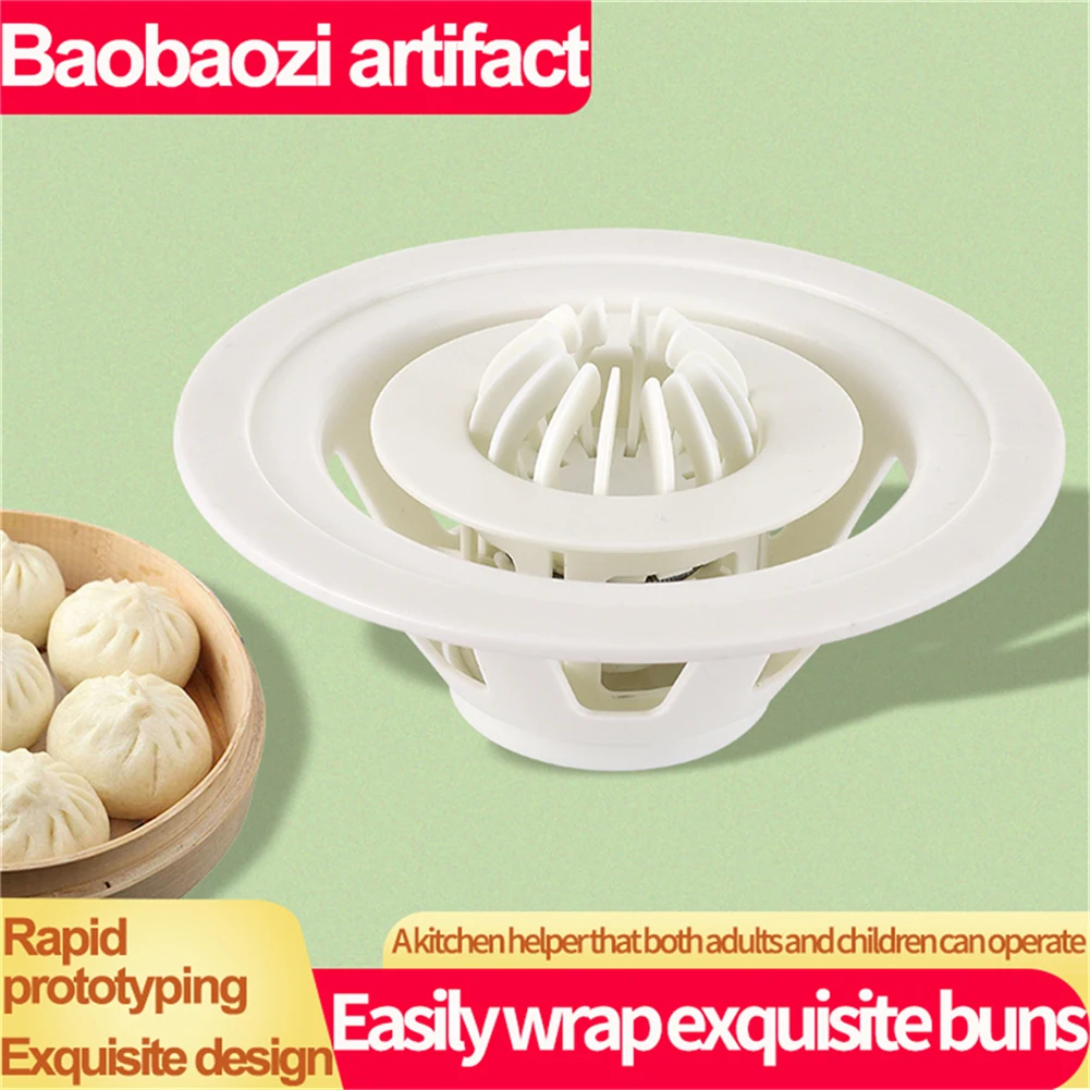 Baozi Maker Machine Dumpling Maker Mold Plastic Kitchen Gadget Tool Homemade Bao Buns Preparation Culinary Exploration