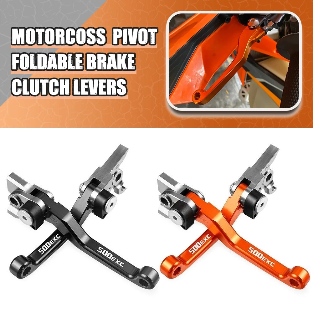 

Motorcycle Foldable Pivot Dirt Bike Brake Clutch Levers Cable Lever Handle Aluminum For KTM 500EXC 2012 2013 2014-2016 500 EXC
