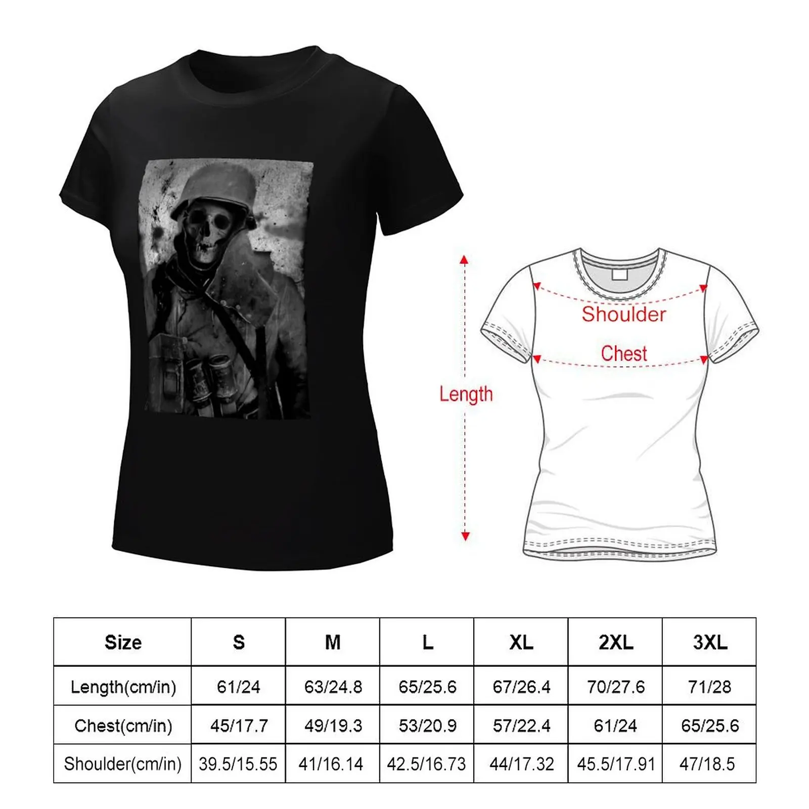 Frozen Soldier T-shirt kawaii clothes aesthetic clothes cute clothes white t shirts for Women