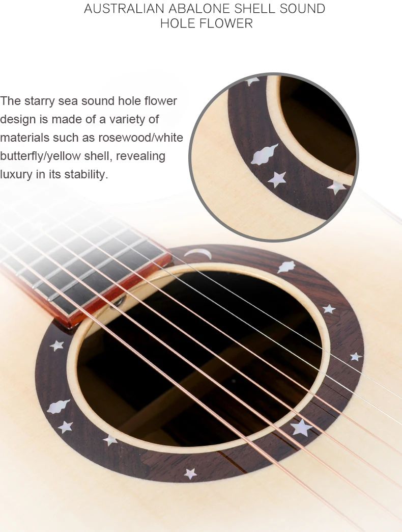الجملة 41 بوصة الغيتار الصوتية الأداء المهني المتقدمة شجرة التنوب أعلى جودة الغيتار الشعبي للبيع