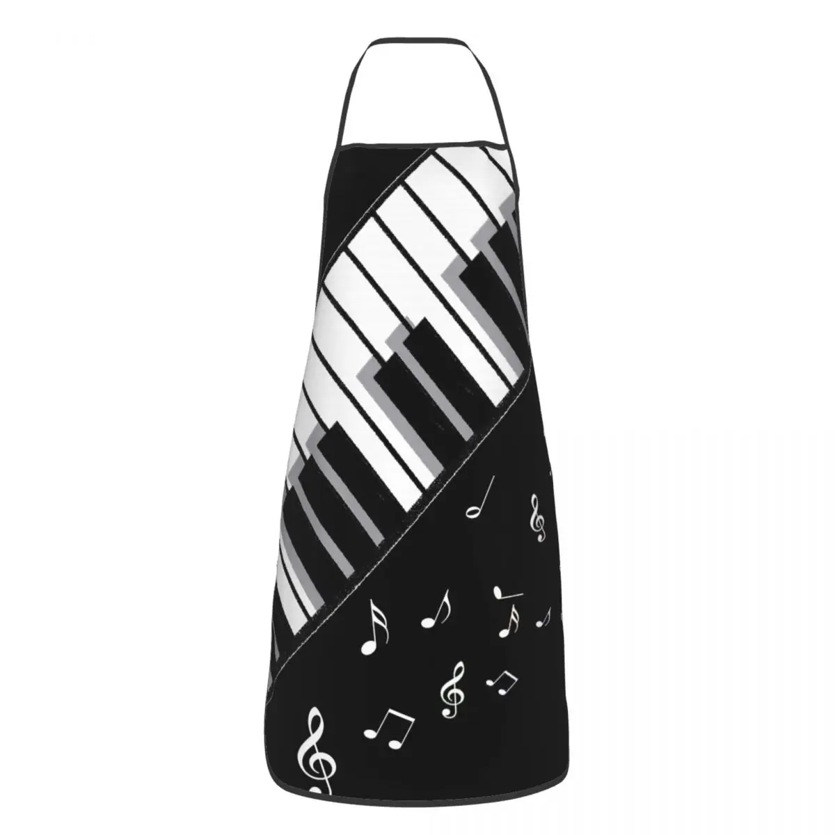Piano Keyboard Aprons Chef Cuisine Tablier Sleeveless Bib Kitchen Cleaning Pinafore for Women Men Painting