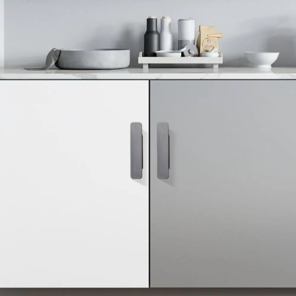 10 pcs Self-adhesive Window Cabinet Drawer Handles No Punching Hardware Door Wardrobe Handle Solid Color Furniture