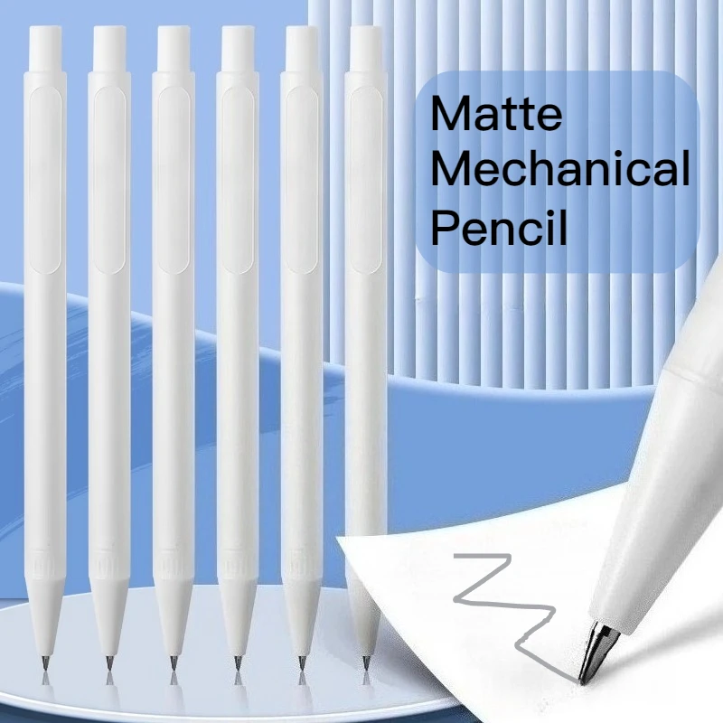 M&G BENWEI 0.5mm or 0.7mm Matte Mechanical Pencil Minimalist Aesthetic Design Break-Resistant Mechanical Pencil for Students