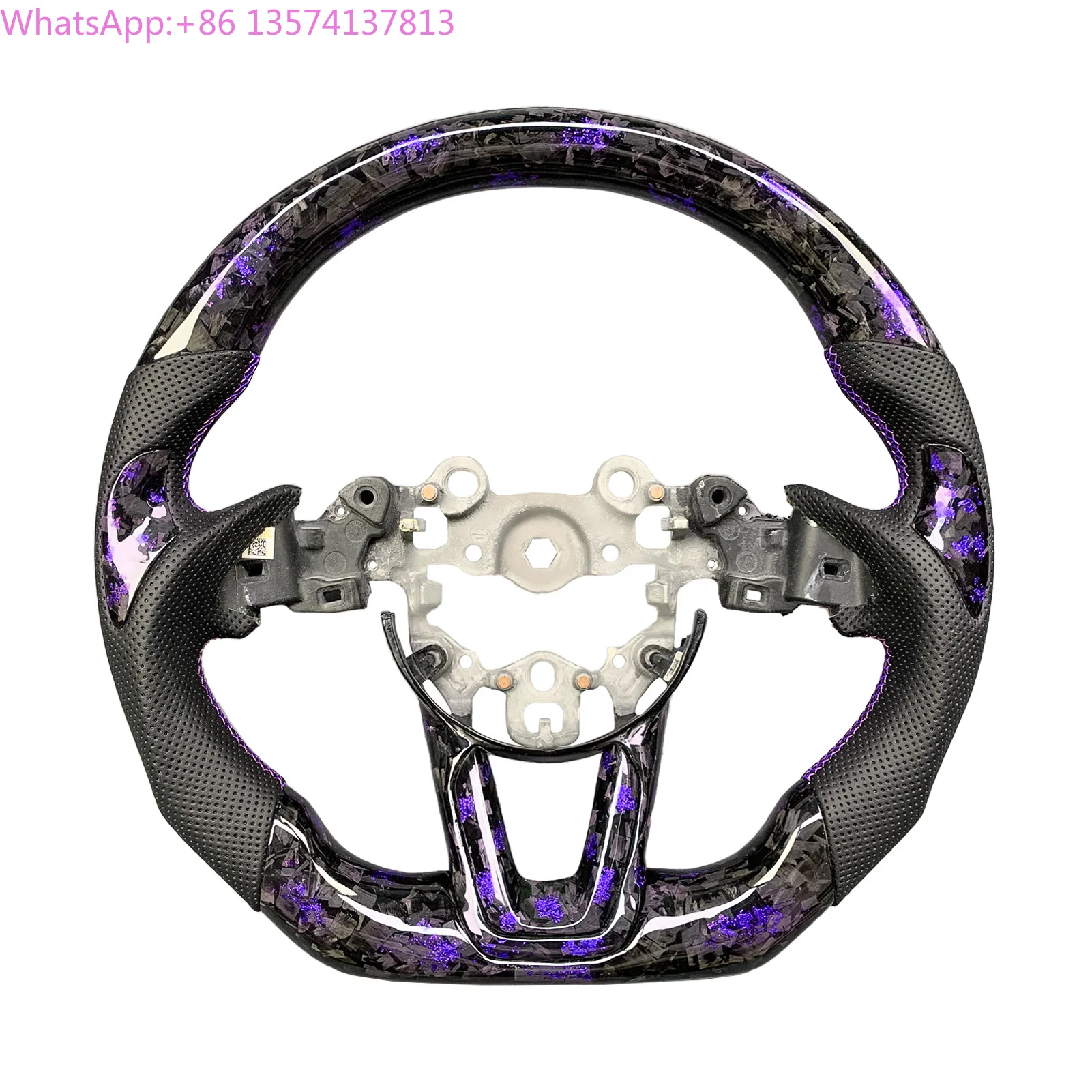 

Forged Carbon Steering Wheel Fit for Mazda 3 6 CX-4 CX-5 2017-2019 Customized Car Accessories Perforated Leather Napa