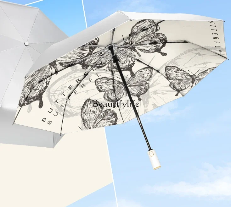 

Sunshade Parasol Rain and Rain Dual-Use Automatic Folding Sun Umbrella