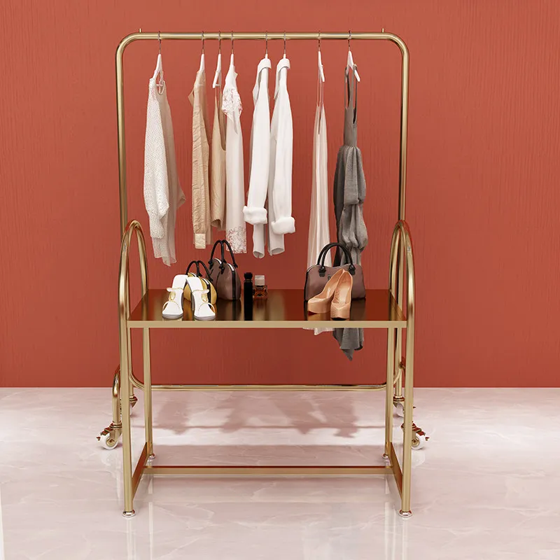 

Стеллаж для демонстрации одежды в магазине: напольный, от пола до потолка, из нержавеющей стали и титана, в стиле Накадзима, для демонстрации обуви и сумок, класса люкс.