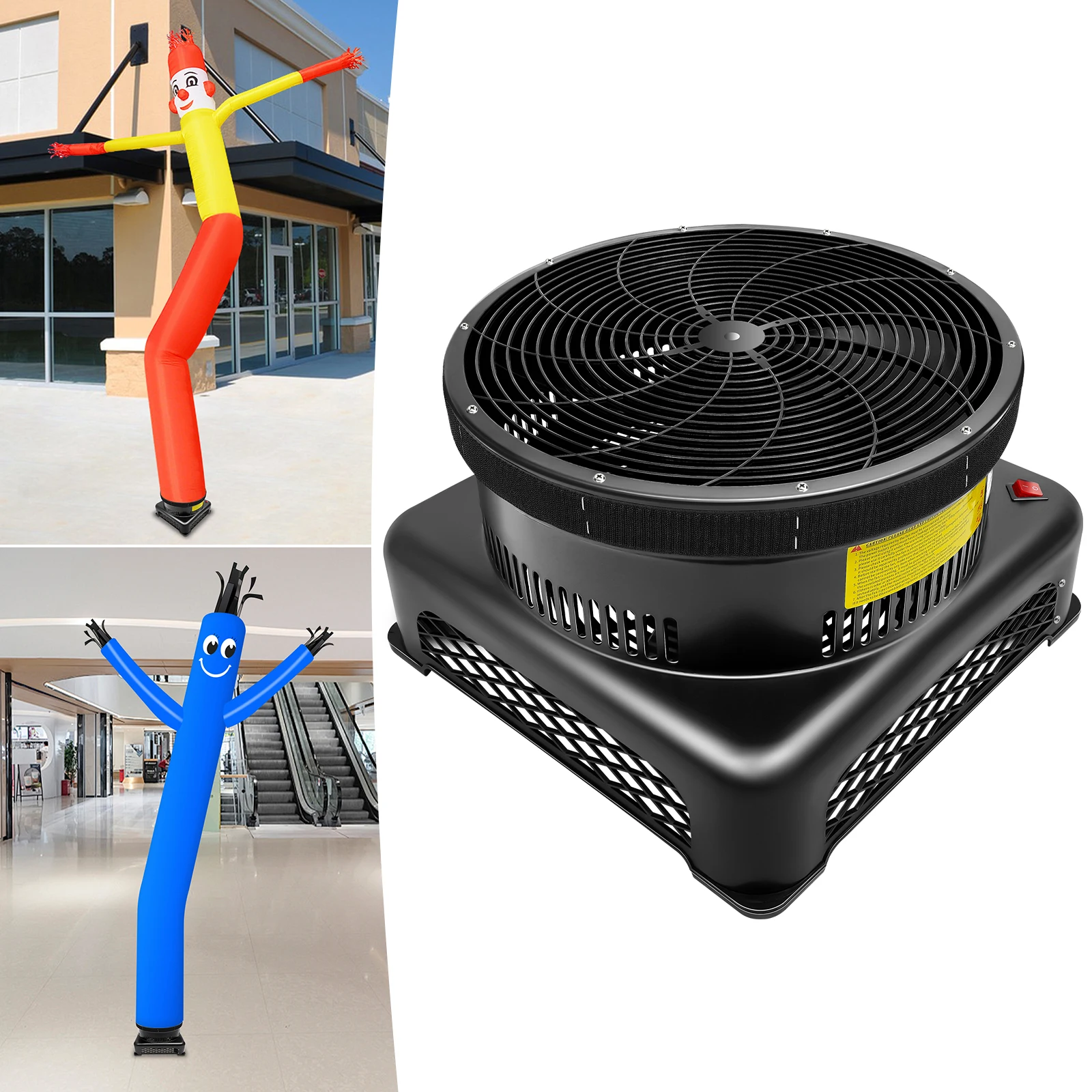 منفاخ هواء HF-D370 بقدرة 370 وات مناسب للدمى القابلة للنفخ في ارتفاع محرك منفاخ الهواء بطول 9.84-13.12 قدم #5