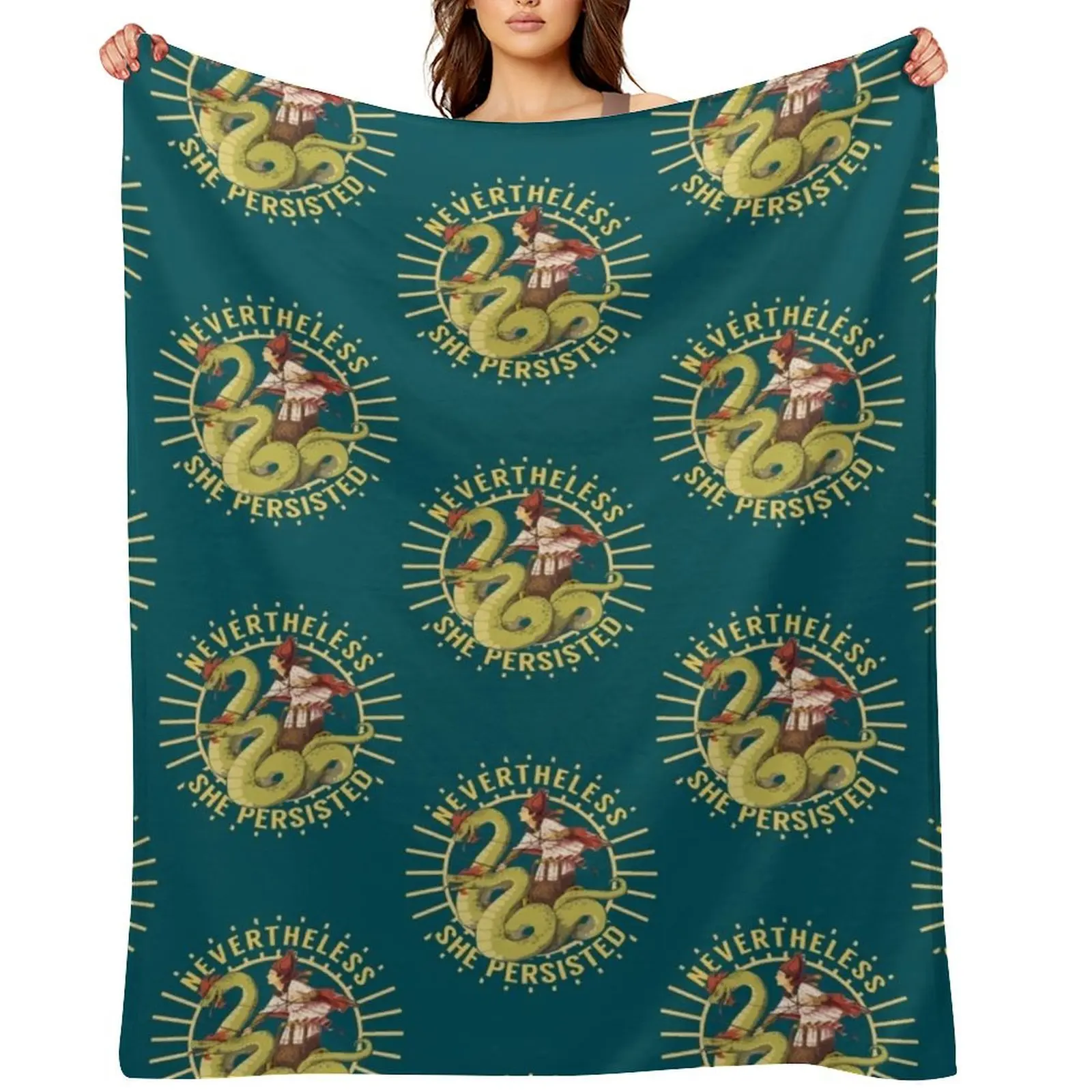 

Medea - Nevertheless She Persisted Throw Blanket Thermals For Travel Hair Cute Bed covers Blankets