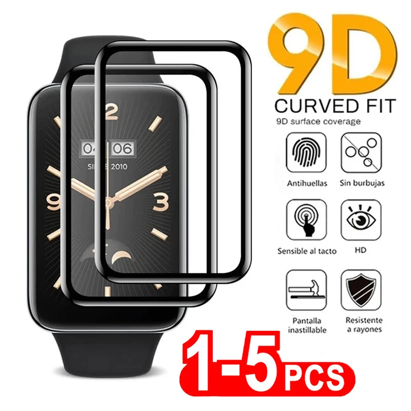 1-5pcs 9D Soft Glass Tempered for Huawei Band 8 7 6 Pro Full Screen Protector for Huawei Honor Band 6 Protective Film (Not Glass