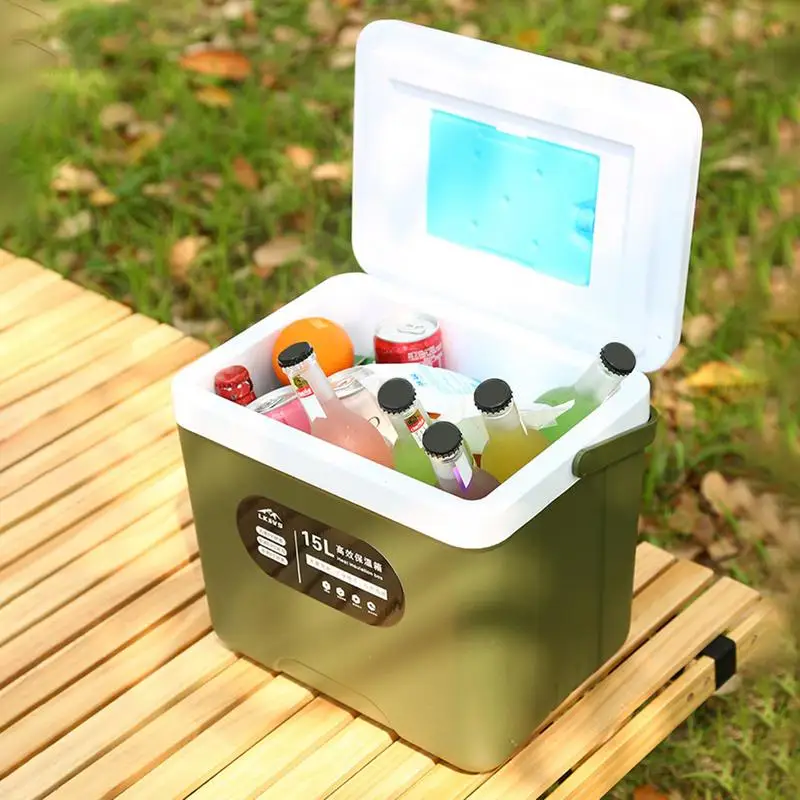 2026 New Upgrade Portable 15L Ice Coolers High-Performance Insulation Box With Long-term Preservation Personal Ice Box For Home view 3