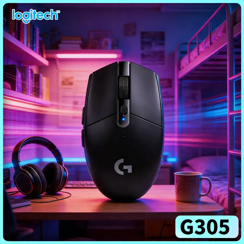 

Игровая мышь Logitech G305 LIGHTSPEED Wireless, 12000 DPI HERO, 6 программируемых кнопок, 250 часов автономной работы, 99 г, для ПК, Mac, ноутбуков