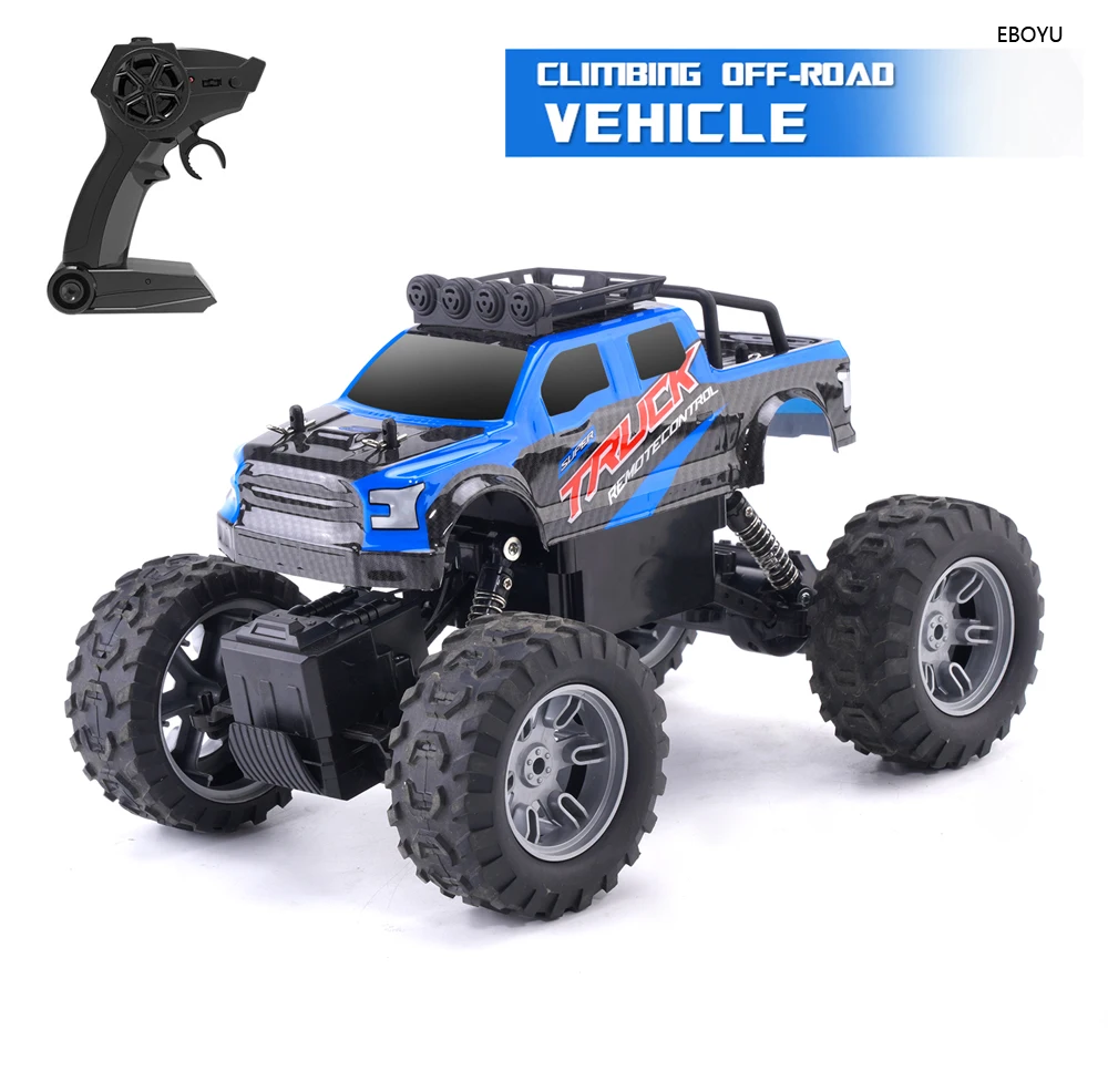 JJRC Q178 RC Truck 2.4Ghz All Terrain RC Car 4WD 1:16 Off Road Monster Truck with LED Headlight Rock Crawler Toys Gift for Kids