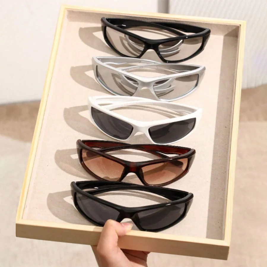 

5pcs Women Punk Street Style Y2K SunGlasses For Rave Party Street-Photography Musical Festival Decoration Beach Accessories
