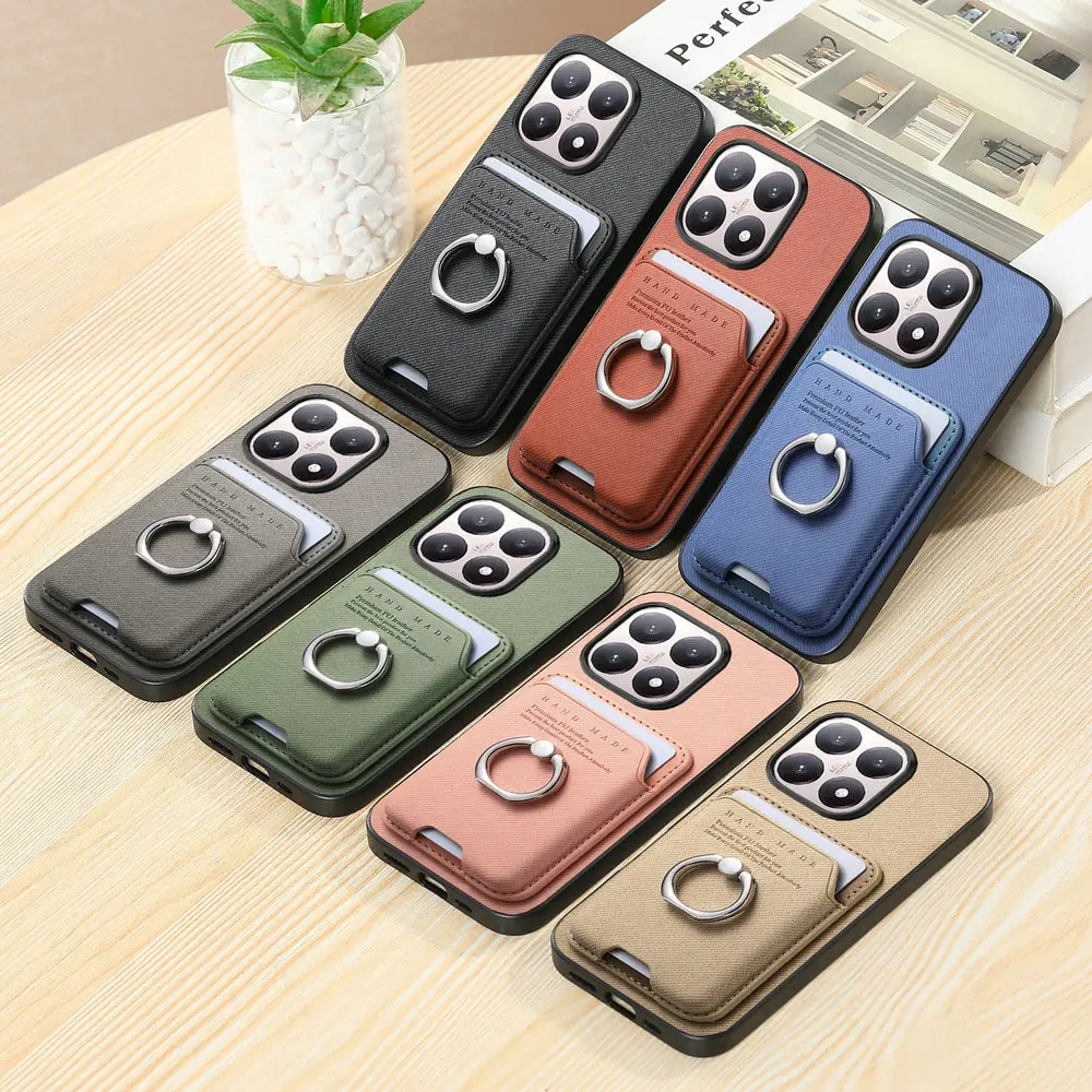 ل Poco F8 Pro 5G 2025 حافظة فاخرة قابلة للفصل 2 في 1 حلقة جلدية حامل الغطاء الخلفي Funda Xiaomi Poco F8 Ultra حافظة PocoF8 F 8