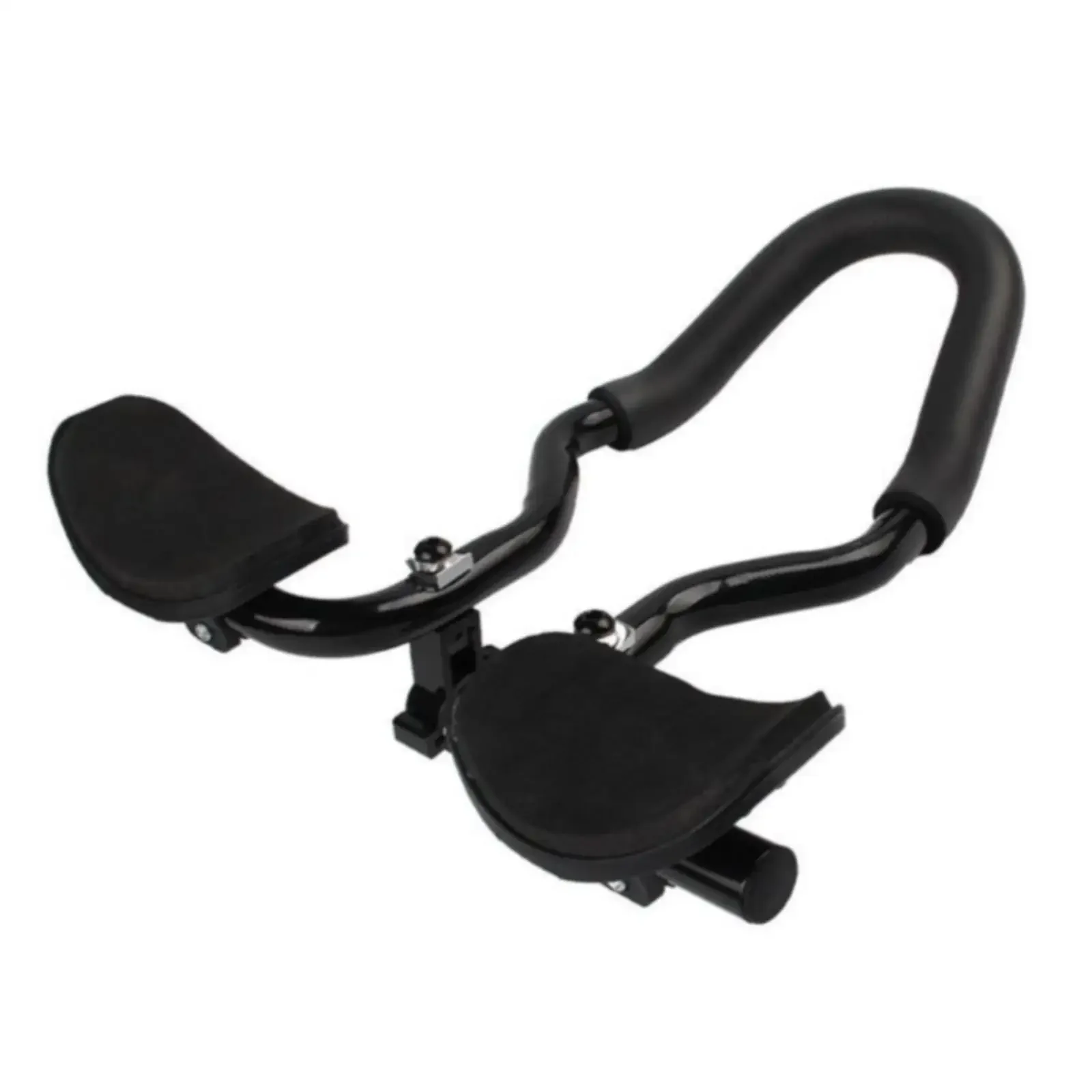 Bicycle Aerobars Aluminum TT Handlebar Extension Ergonomic Design Secure Clamp with Padded Armrests for Time Trial