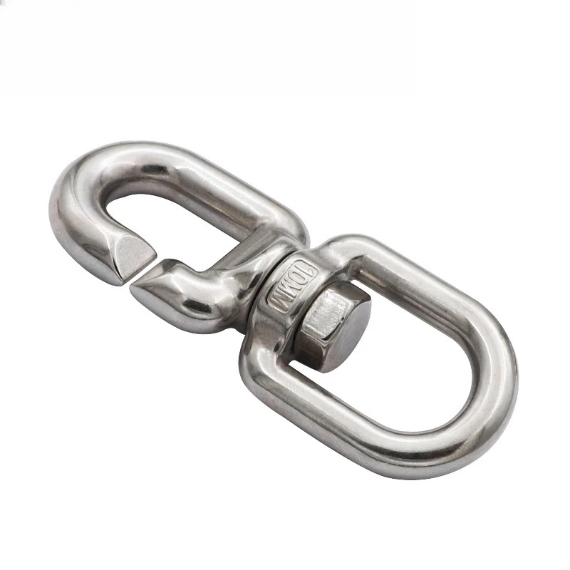 Marine rope quick connection rotating ring C-shaped stainless steel rotating ring, universal ring 8-shaped ring
