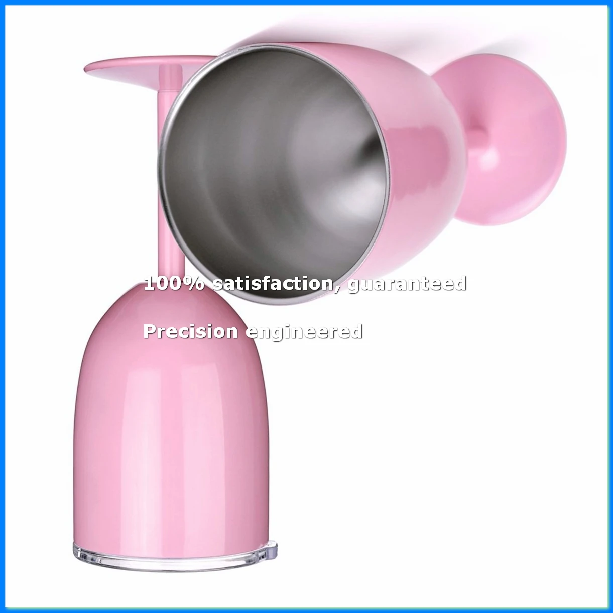 

2PCS Insulated Pink Wine Glasses Double Wall Food Grade Stainless Steel Travel Wine Cup with Leak Proof Lid for Adult-A49I