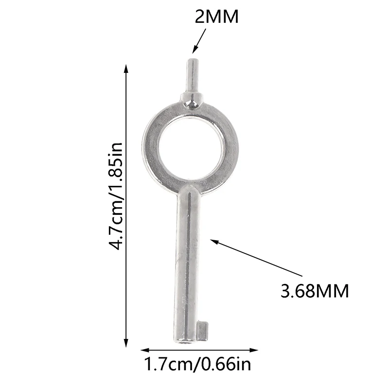 1 PCS American Style Universal Flat Key Blank Special Key Handcuff Lock Key Zinc Alloy Keychain