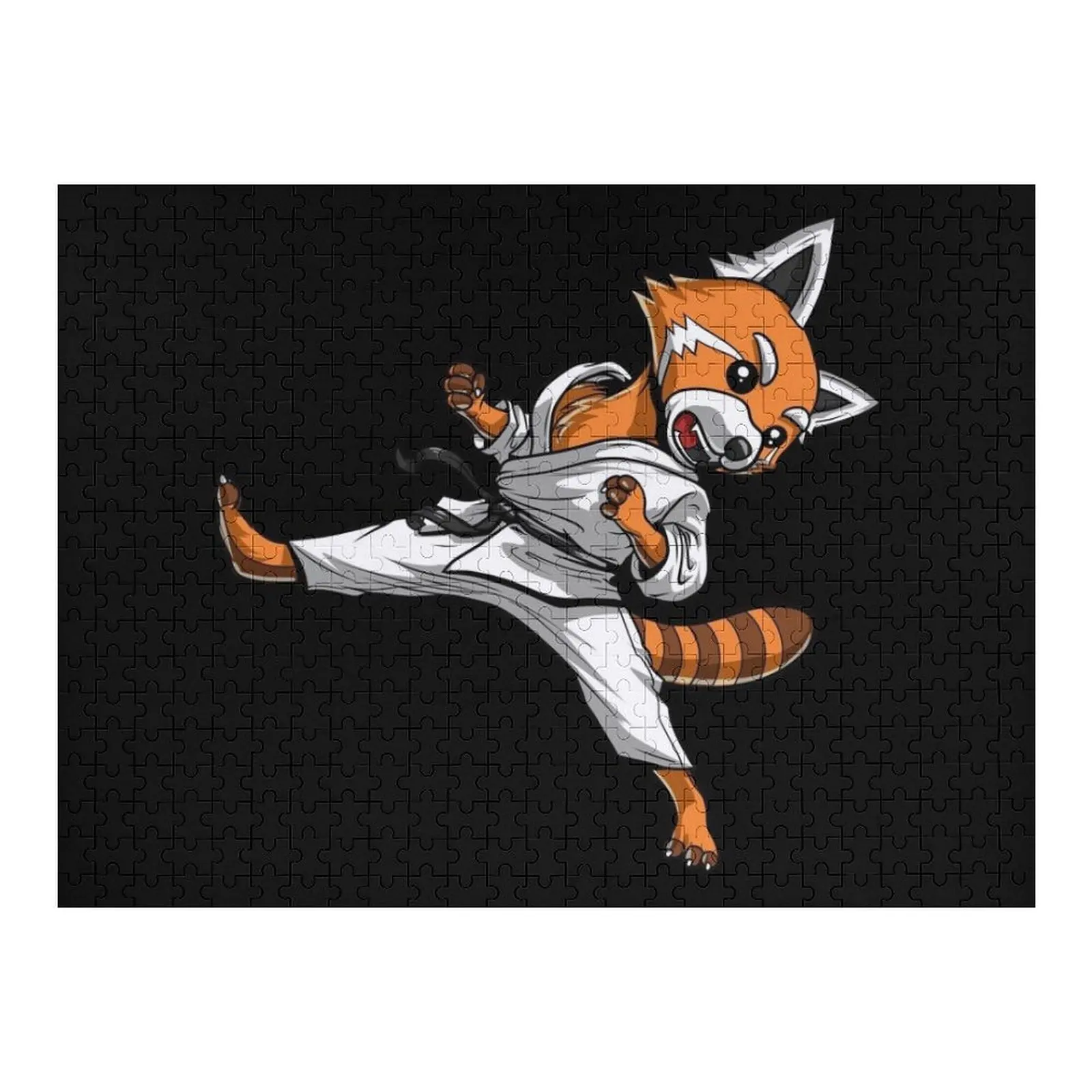 

Красная панда, медведь, каратэ, головоломка, имя, детская игрушка, персонализированные игрушки, деревянные игрушки для взрослых, деревянная головоломка с индивидуальным именем