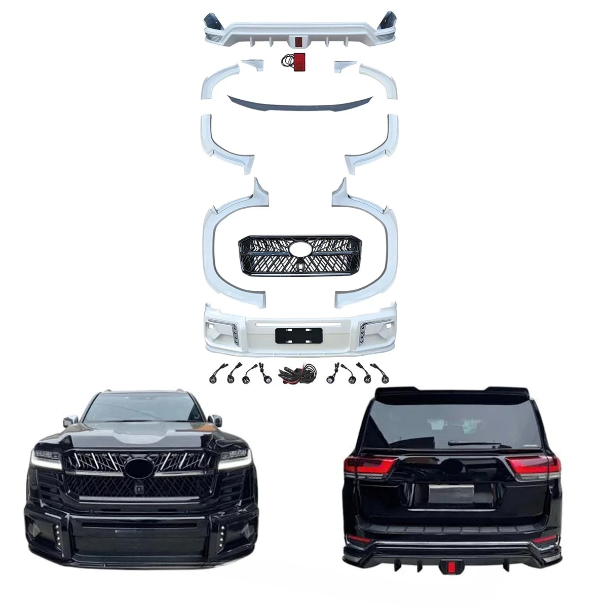 

NEW Auto Body System Bumpers Body Kit for Toyota LC300 2022-2024 Upgrade to Wald Style with Wheel Arch.