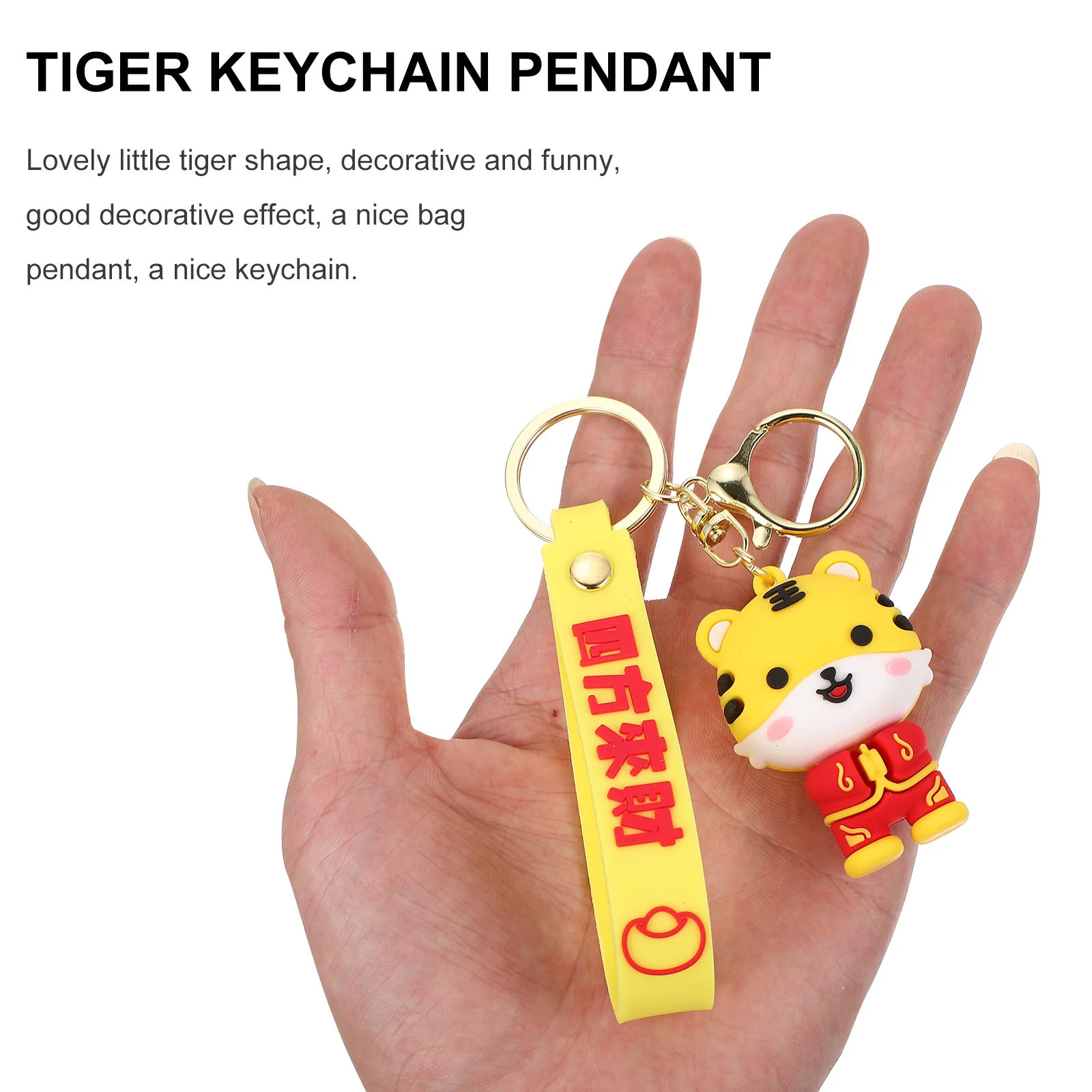 

Прекрасный брелок-подвеска в виде мультяшного тигра, изысканное мастерство, для сумок, для украшения дома на Новый год и праздников