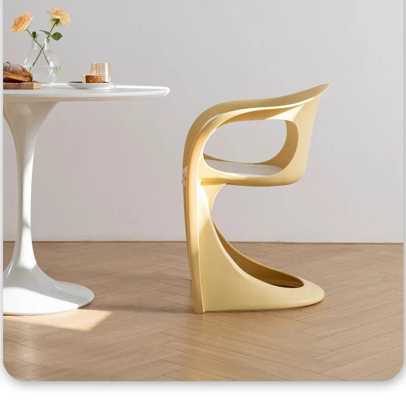 الشمال تصميم بسيط الفن كرسي منحني المنزل شرفة مسند الظهر غرفة المعيشة غرفة الطعام كرسي ديكور المنزل غرفة نوم كرسي خلع الملابس #3