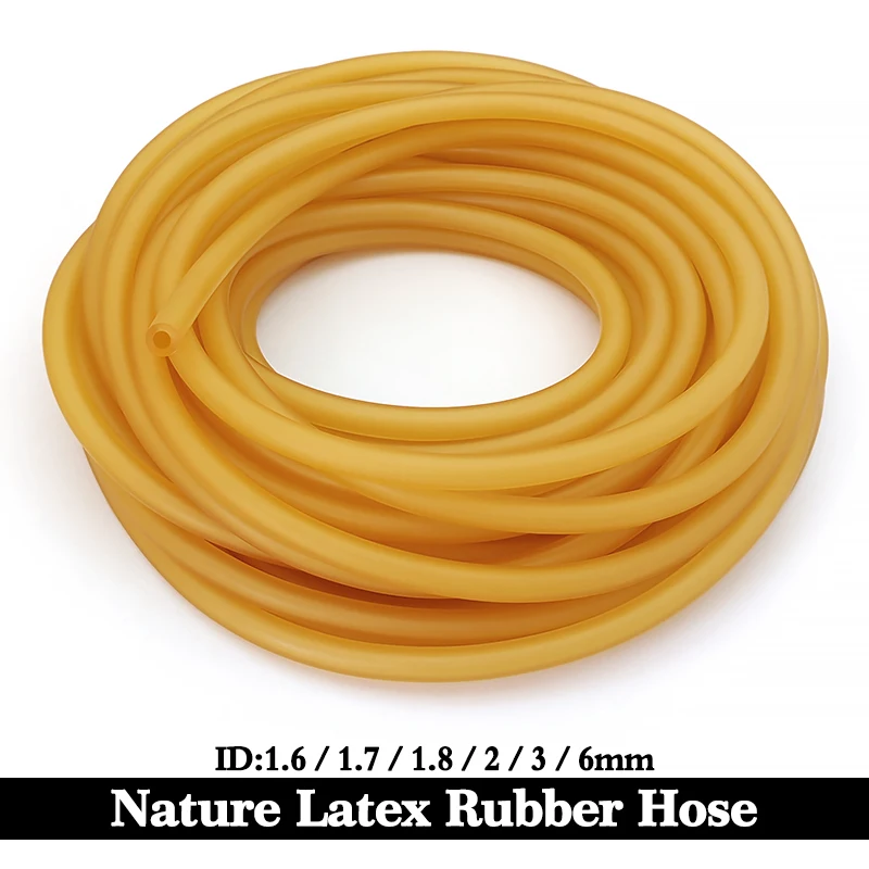 

Шланг из натурального латекса, ID 1,6/2/3/4 ~ 12 мм, разноцветный, высокая эластичность, сделай сам, лента для рогатки, эластичная хирургическая медицинская связывающая трубка