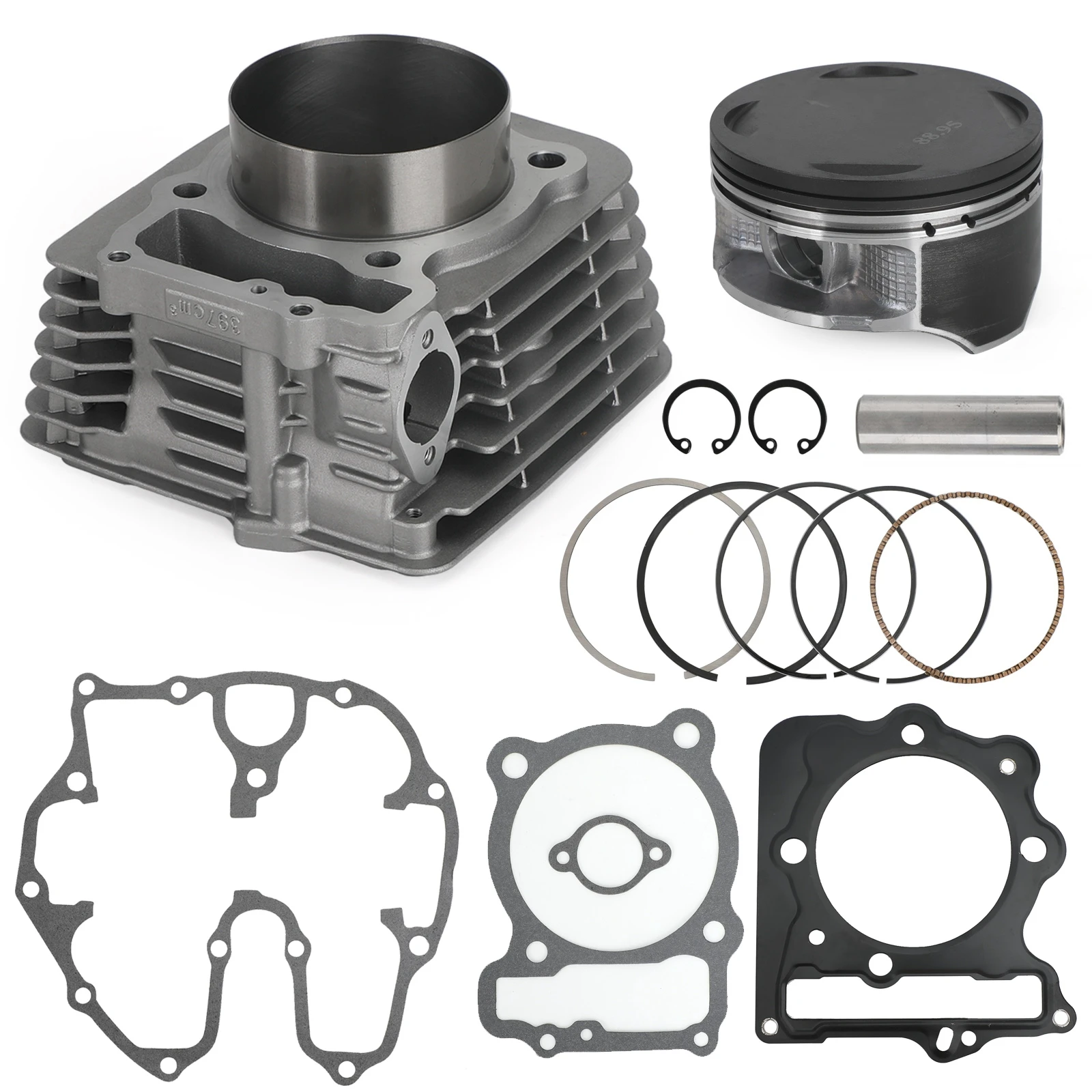 Areyourshop 89mm 440cc Big Bore Cylinder Piston Gasket Kit for Honda Sportrax TRX400EX 1999-2008 12100-HN1-A70 Motor Parts