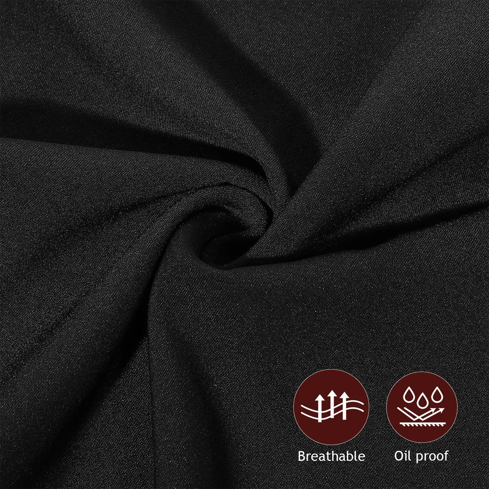 

Breathable Chef Pants Black Restaurant Workwear Loose Pants Canteen Uniform Polyester Cotton Easy Wash Oil Proof Kitchen