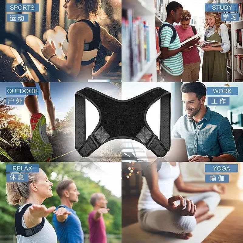 Posture Corrector Invisible Adjustable Back Clavicle Correction Belt Men Women Anti-Hunchback Sitting Posture Porrection Device