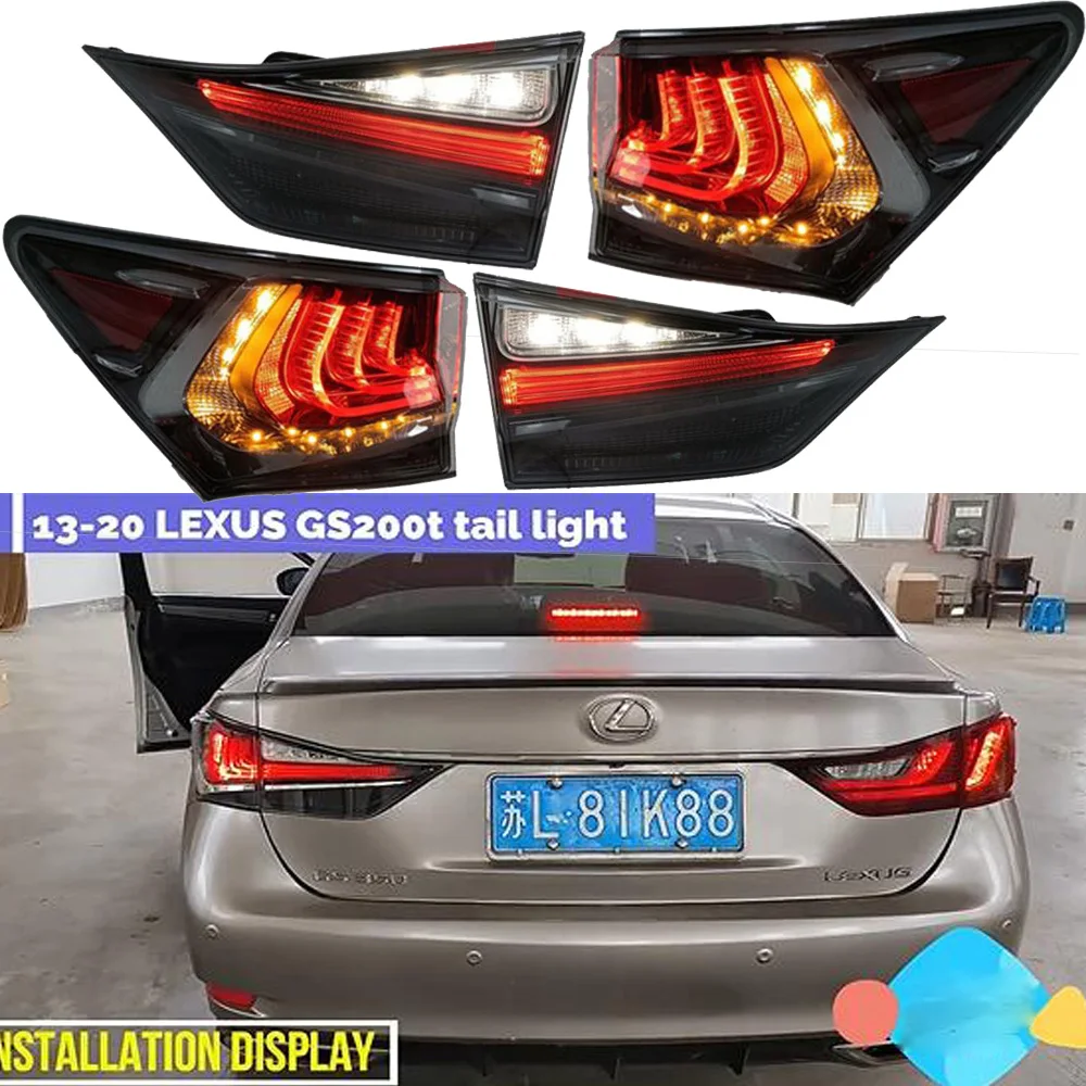 

car bumper tail light for Lexus GS250 GS350 taillight LED 2013~2020y car accessories Taillamp for Lexus rear light fog