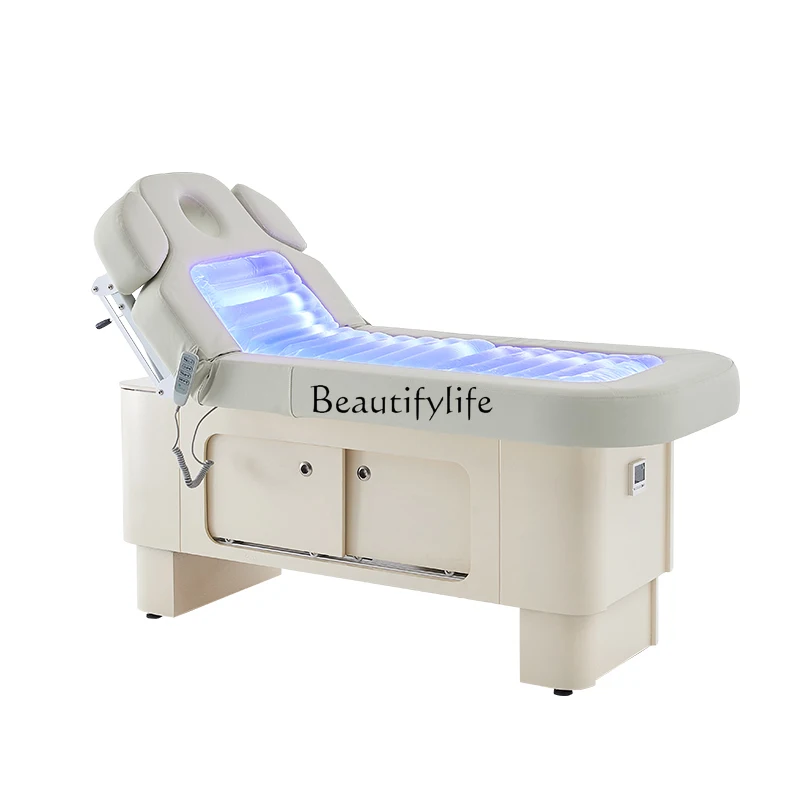 

Electric Beauty Spa Bed Beauty Salon Special Multi-Functional Solid Wood Massage Couch Heating